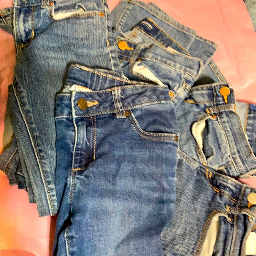 5 pairs of Girls jeans